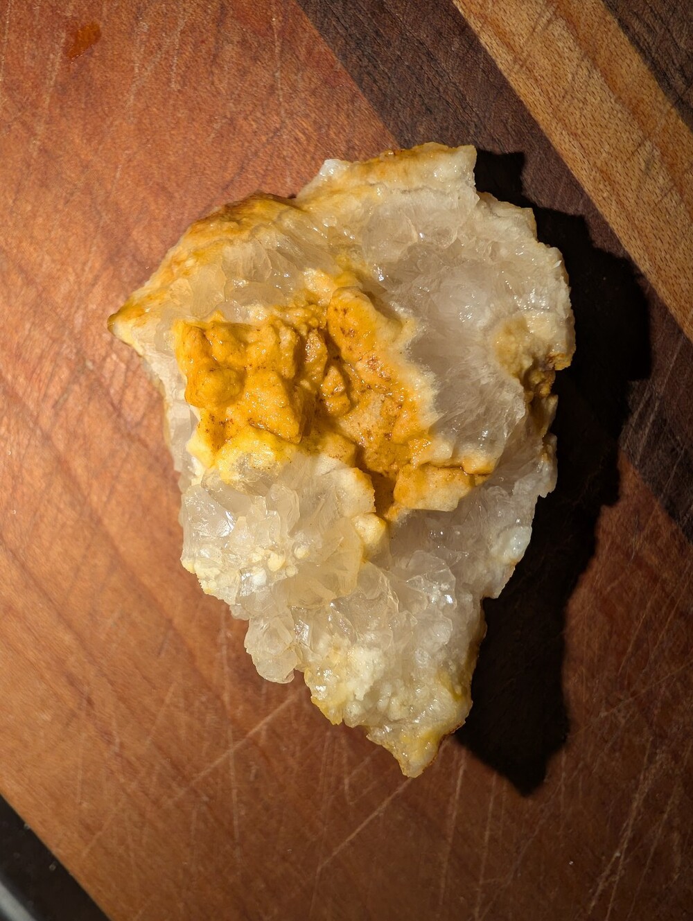 Natural Kentucky Quartz Geode – Cracked Open into 3 Pieces – Sparkling - Picture 15 of 16